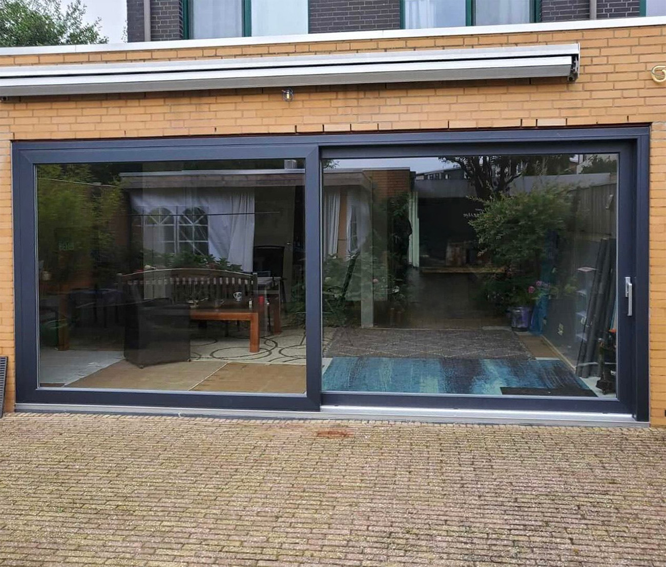 Kozijnen schuifpui De Spaan Duiven aannemersbedrijf